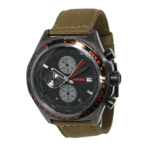 Horlogeband Fossil CH2781 Textiel Groen 22mm